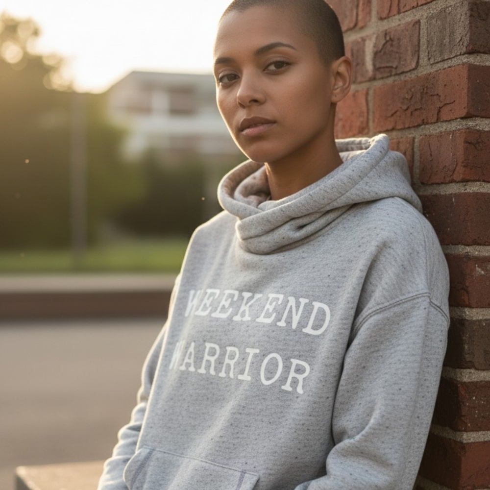 Grayson Threads Weekend Worrior Hoodie Gray sz L